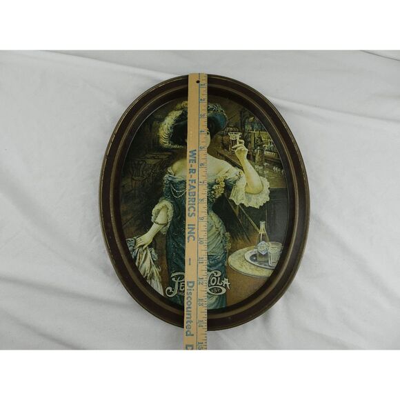Vintage 1983 Gibson Girl Drink Pepsi Cola Tray 11.5inx14.5in - Picture 11 of 12